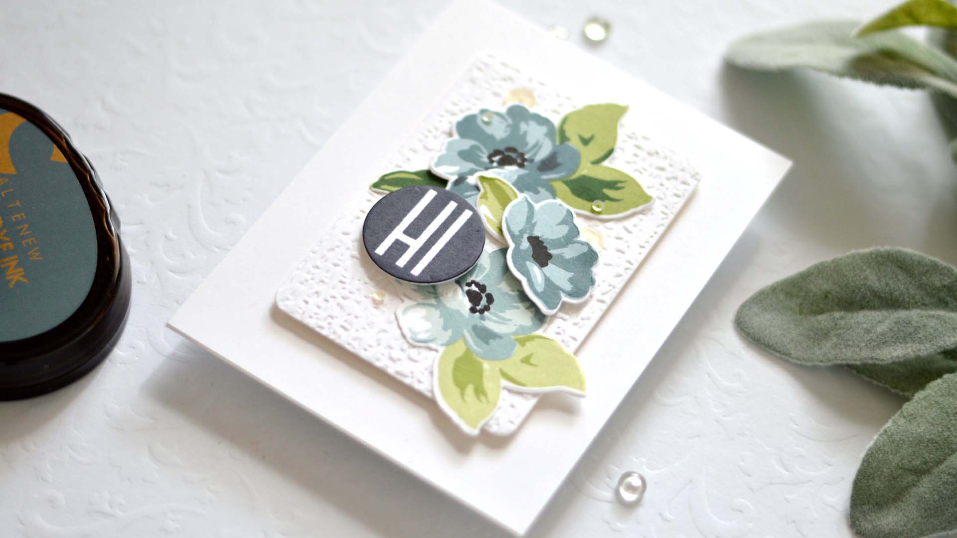 How to Make a BEAUTIFUL ‘No-Line’ Floral Card with Stamps + Video!