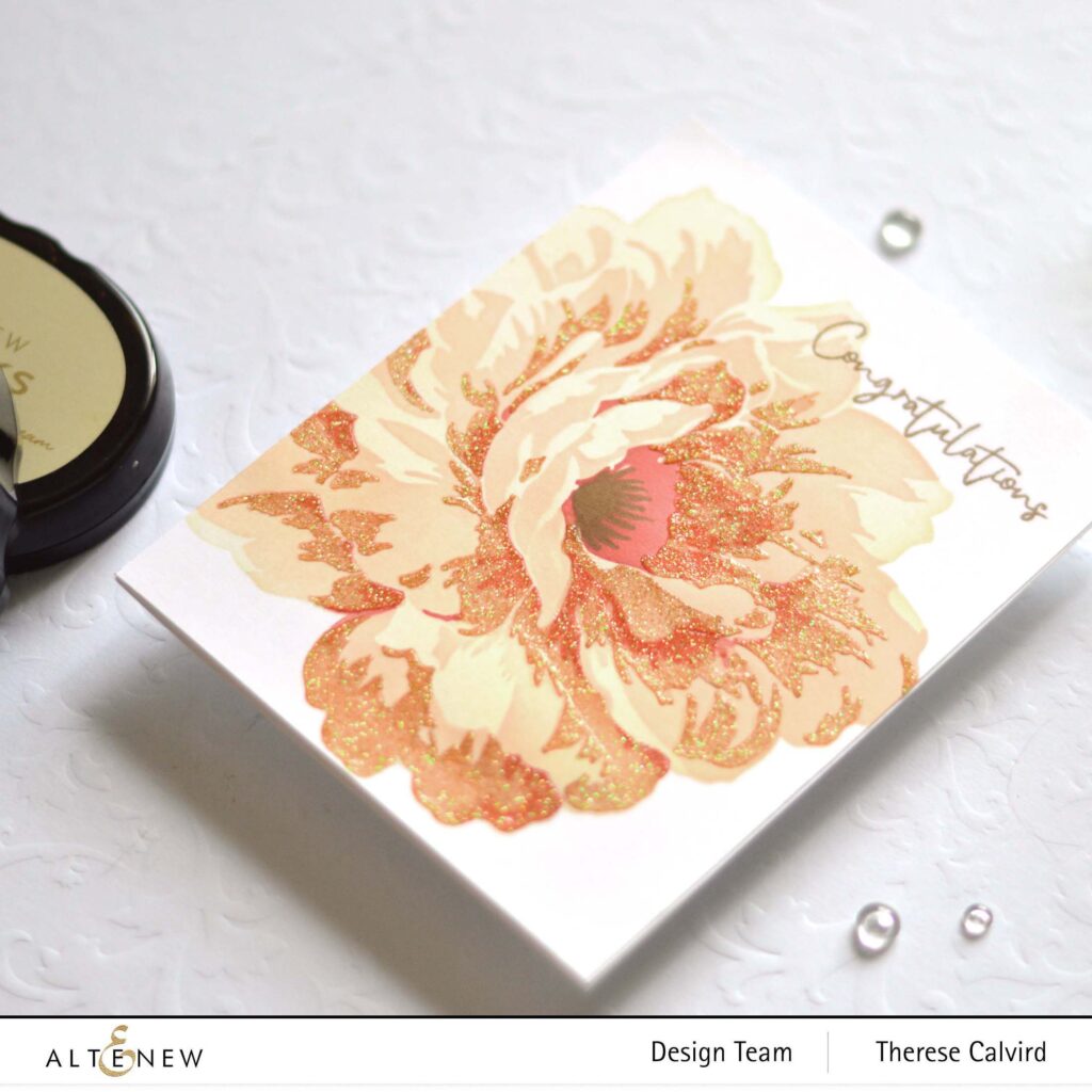 Altenew - Golden Days - Fresh Cut Roses - Take 2 With Therese (card video) 3 copy