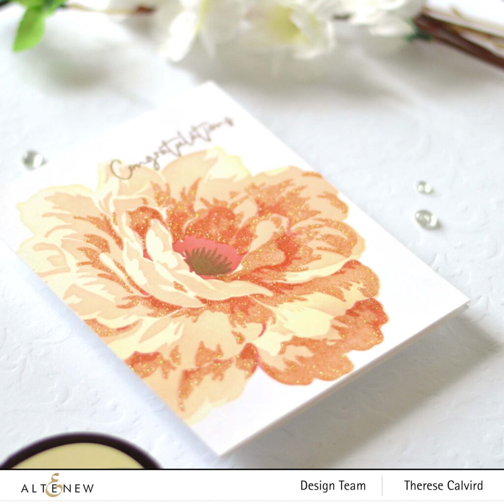 Altenew - Golden Days - Fresh Cut Roses - Take 2 With Therese (card video) 3 copy