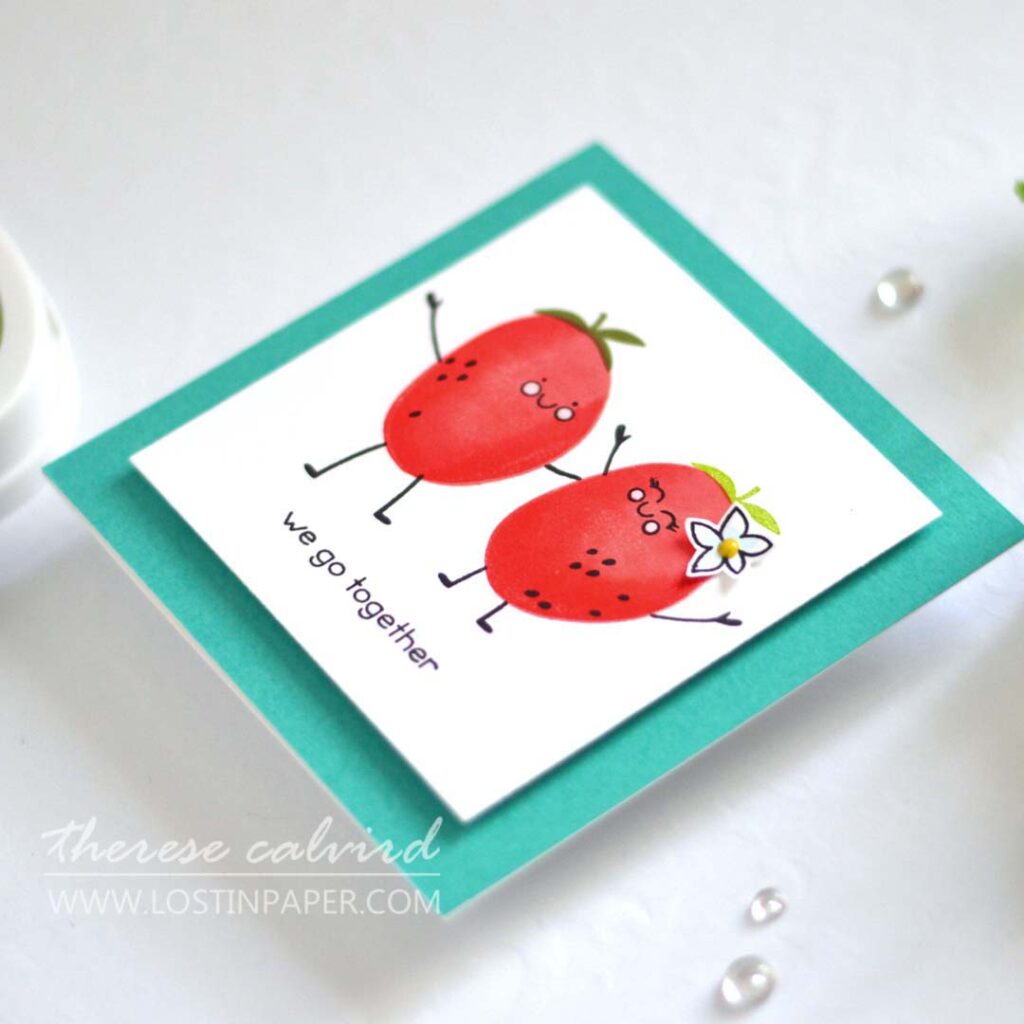 Therese Calvird - Ellen Hutson - Strawberry Fields - Abstract Nature - Smore the Merrier - Guac On - Just Squidding - It's A Jungle (card) 1
