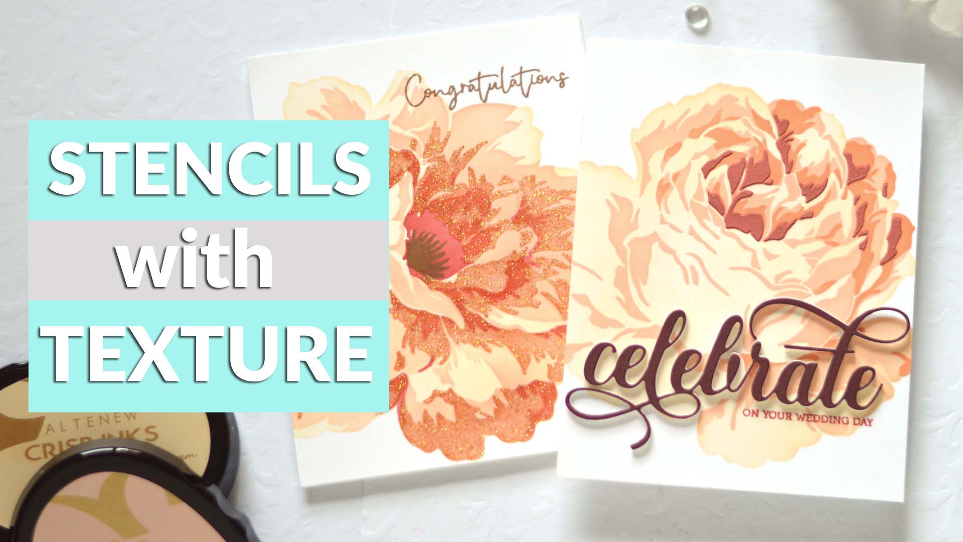 How to Add TEXTURE to Stenciled Flowers + Video!