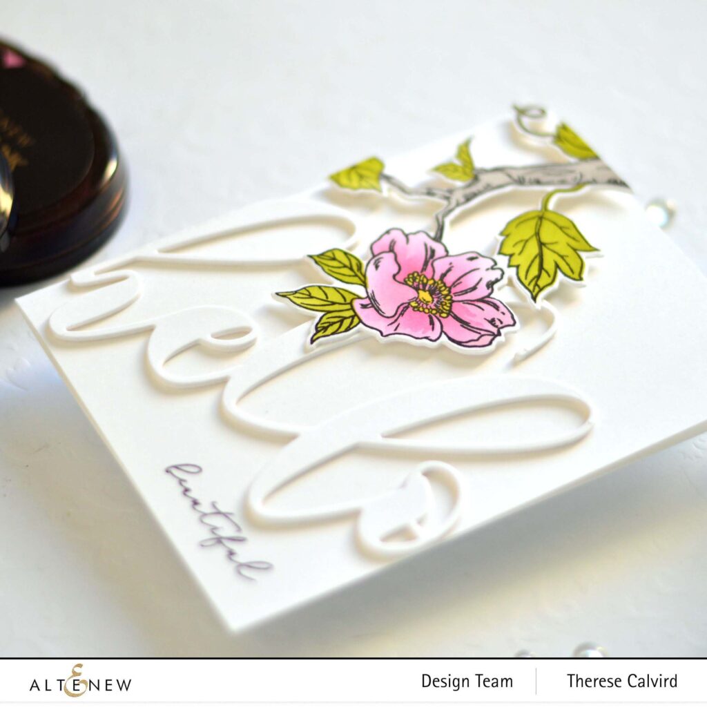 Altenew - Magnificent Branch - Add-On Die - Blossom Wreath - Mega Hello - Take 2 With Therese (card video) 3 copy.jpg