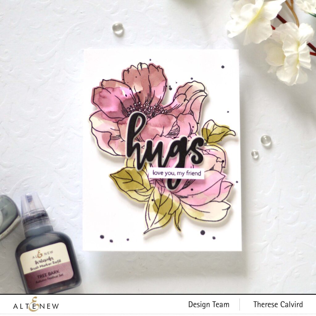 Altenew - Pristine Peonies - Add-On Die Set - Hello and Hugs Die (card) (1) - Copy copy