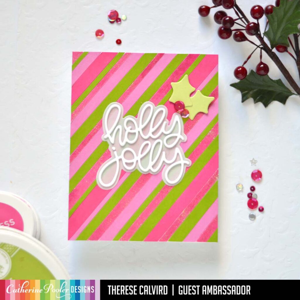 Therese Calvird - Same But Different Christmas Card Series 1 - Catherine Pooler Holly Jolly Christmas Collection (card video) 1