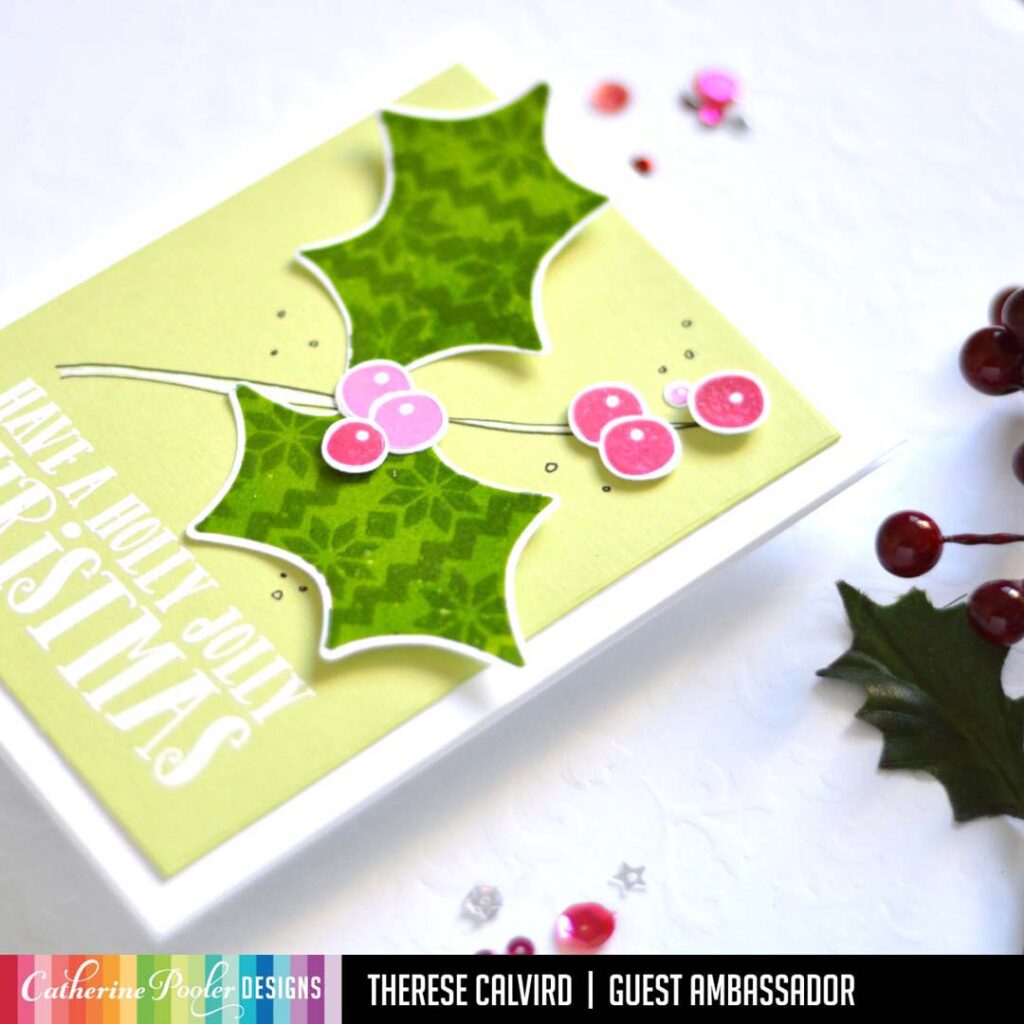 Therese Calvird - Same But Different Christmas Card Series 1 - Catherine Pooler Holly Jolly Christmas Collection (card video) 1