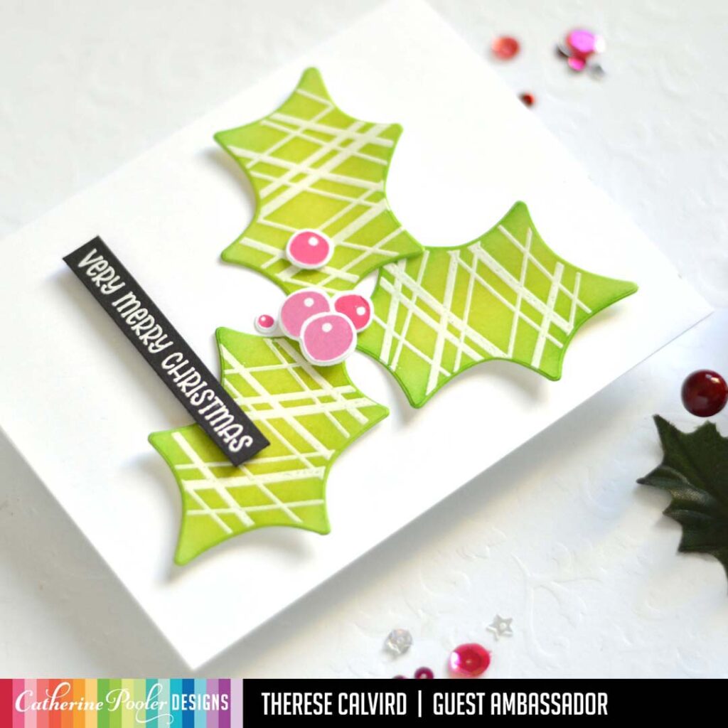 Therese Calvird - Same But Different Christmas Card Series 1 - Catherine Pooler Holly Jolly Christmas Collection (card video) 1