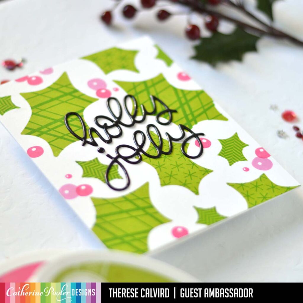 Therese Calvird - Same But Different Christmas Card Series 1 - Catherine Pooler Holly Jolly Christmas Collection (card video) 1