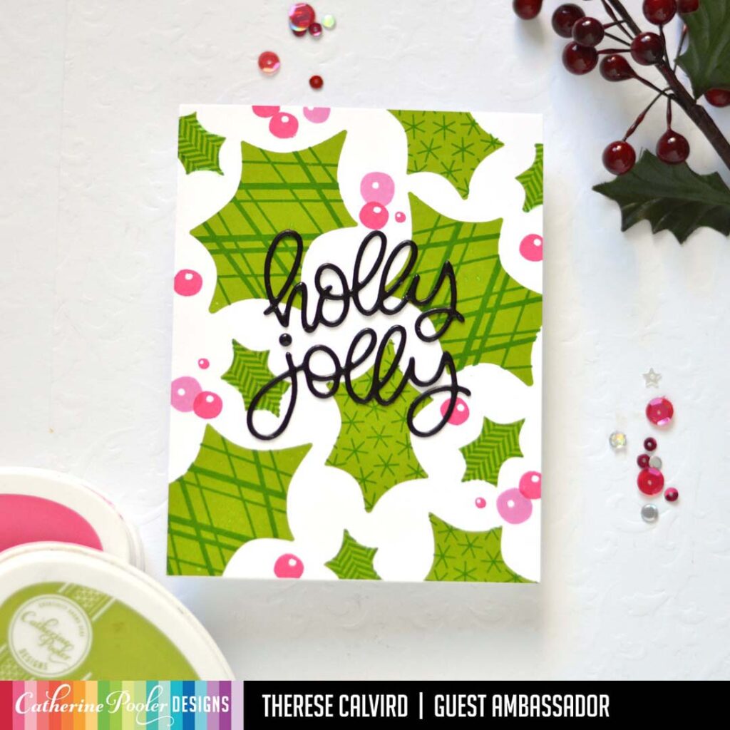 Therese Calvird - Same But Different Christmas Card Series 1 - Catherine Pooler Holly Jolly Christmas Collection (card video) 1
