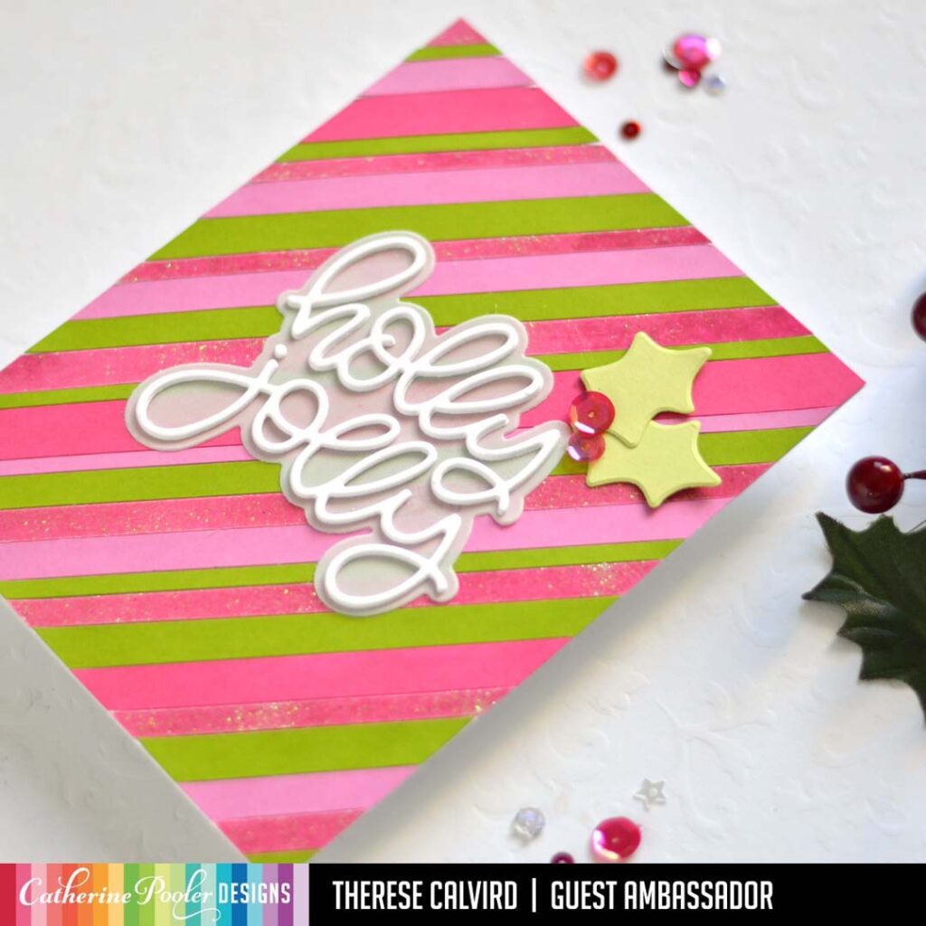 Therese Calvird - Same But Different Christmas Card Series 1 - Catherine Pooler Holly Jolly Christmas Collection (card video) 1