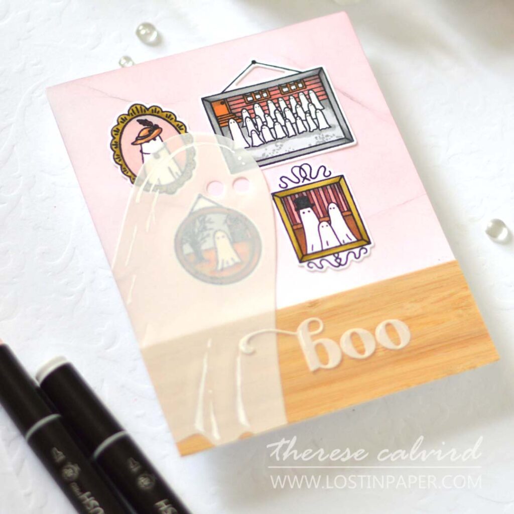 Therese Calvird - Ellen Hutson - Ghost Hugger - Hey Boo - Ghost Ancestors (card) 2