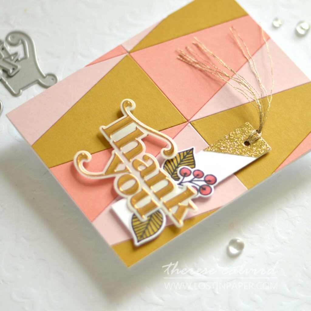Therese Calvird - Ellen Hutson - Modern Tags - Pyramid Box Candy Corn Add-On - Fallisih - Thank You (card) 1