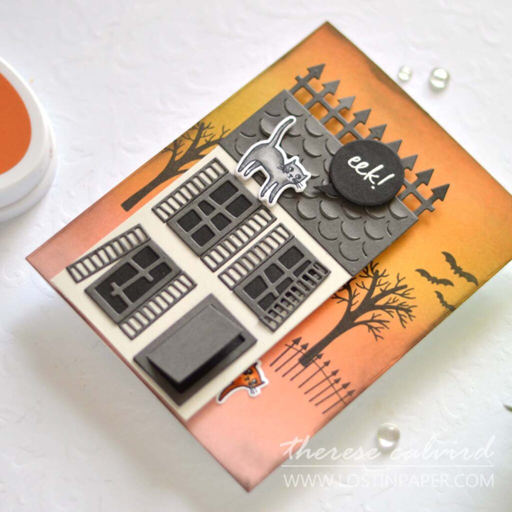 Therese Calvird - Ellen Hutson - Tall House Box - Halloween Add-On - Spooktacular - Essential Circles (card) (1)
