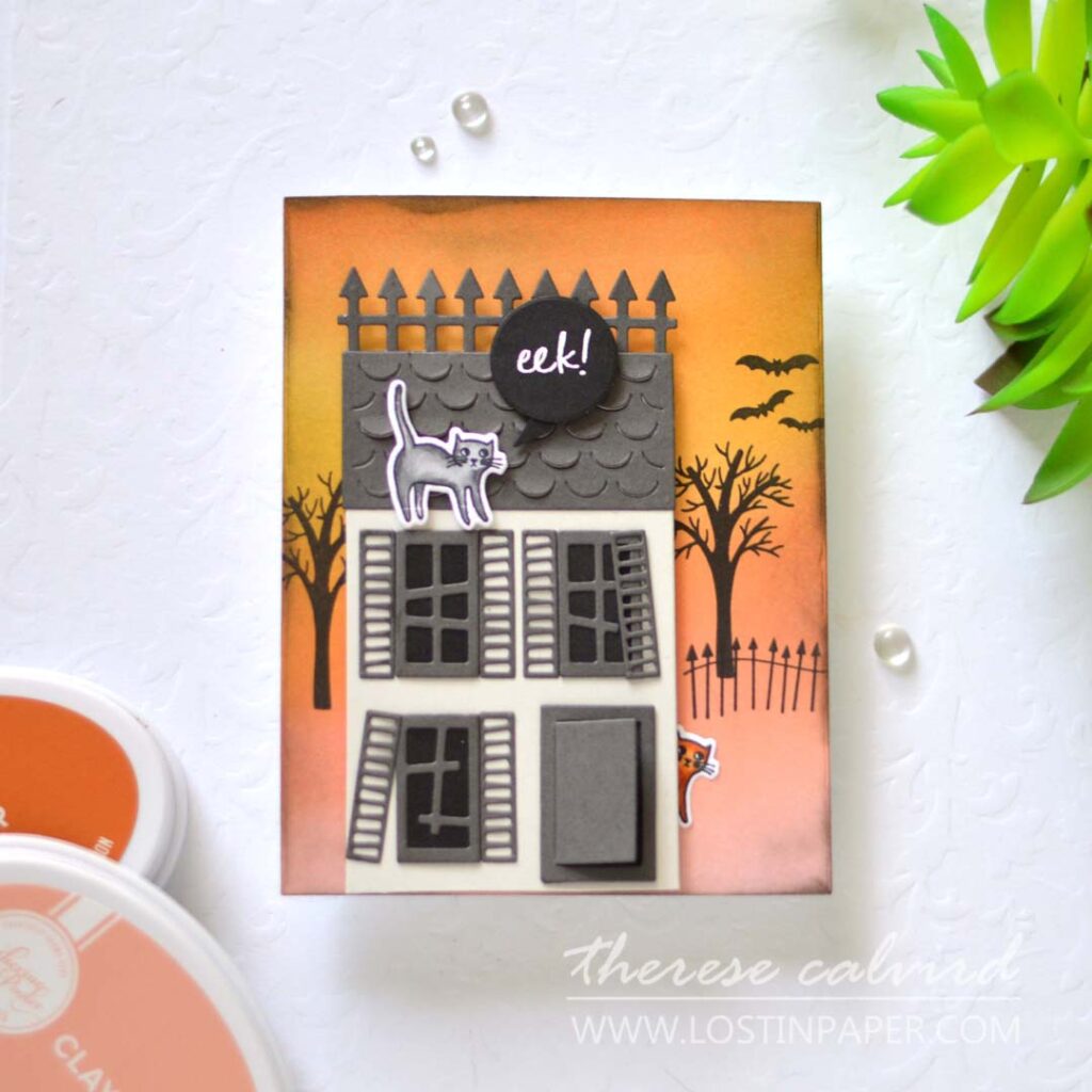 Therese Calvird - Ellen Hutson - Tall House Box - Halloween Add-On - Spooktacular - Essential Circles (card) (1)