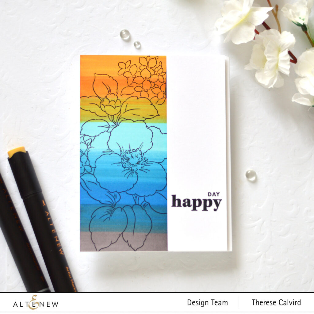 Altenew - Build A Garden Rosa Gallica - Add-On Die - Beach Garden Set K (card) (6) copy