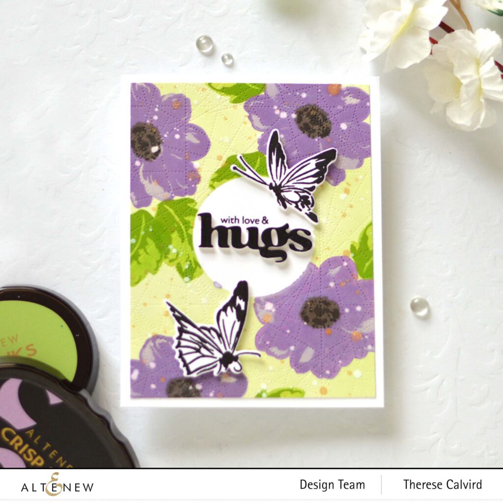 Altenew - Dotted Geo Cover Die - Fine Rings - Circle Set - Lush Garden - Meadow Reflections - Versatile Greetings Die - Bold Greetings Die - Take 2 With Therese (card video) (7)