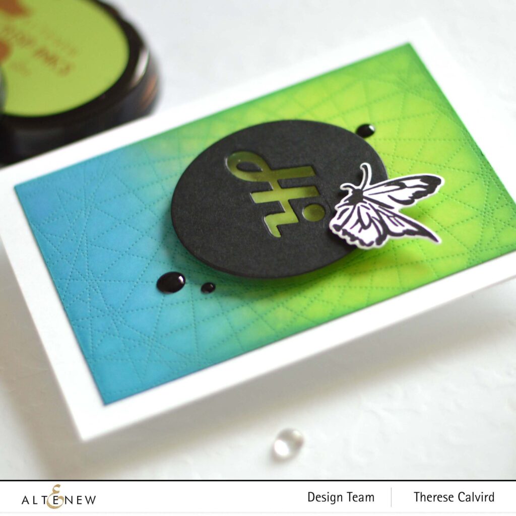 Altenew - Dotted Geo Cover Die - Fine Rings - Circle Set - Lush Garden - Meadow Reflections - Versatile Greetings Die - Bold Greetings Die - Take 2 With Therese (card video) (7)
