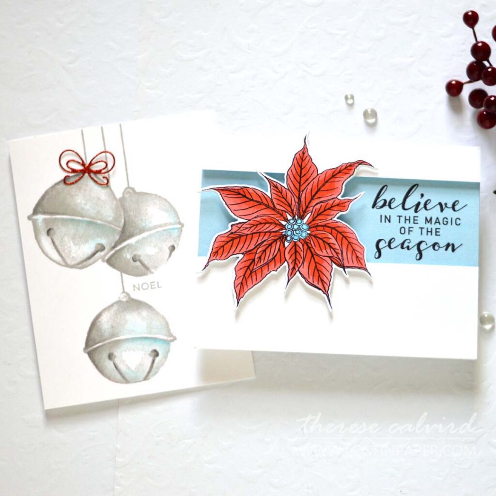 Therese Calvird Same But Different Christmas Card Series 2022 - Sketch - Penny Black - Ellen Hutson (card video) (1)
