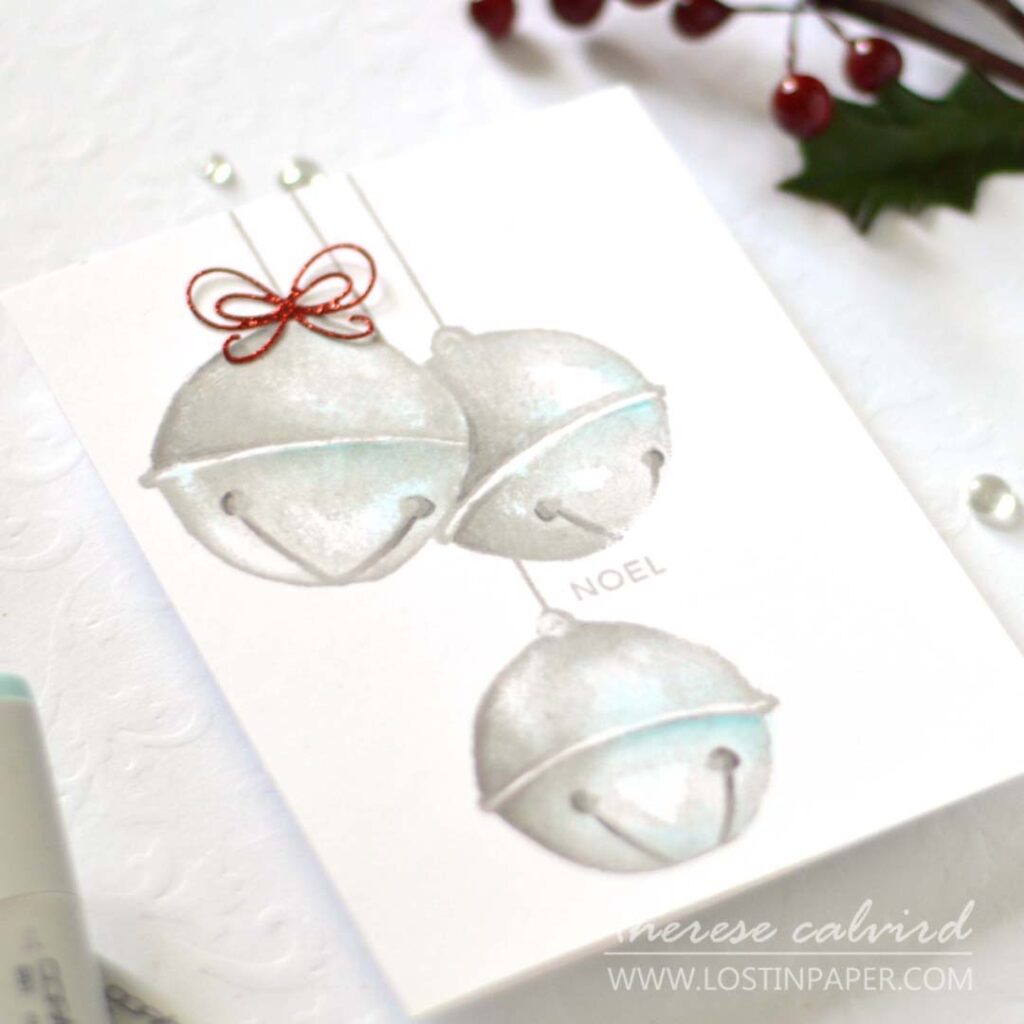Therese Calvird Same But Different Christmas Card Series 2022 - Sketch - Penny Black - Ellen Hutson (card video) (1)