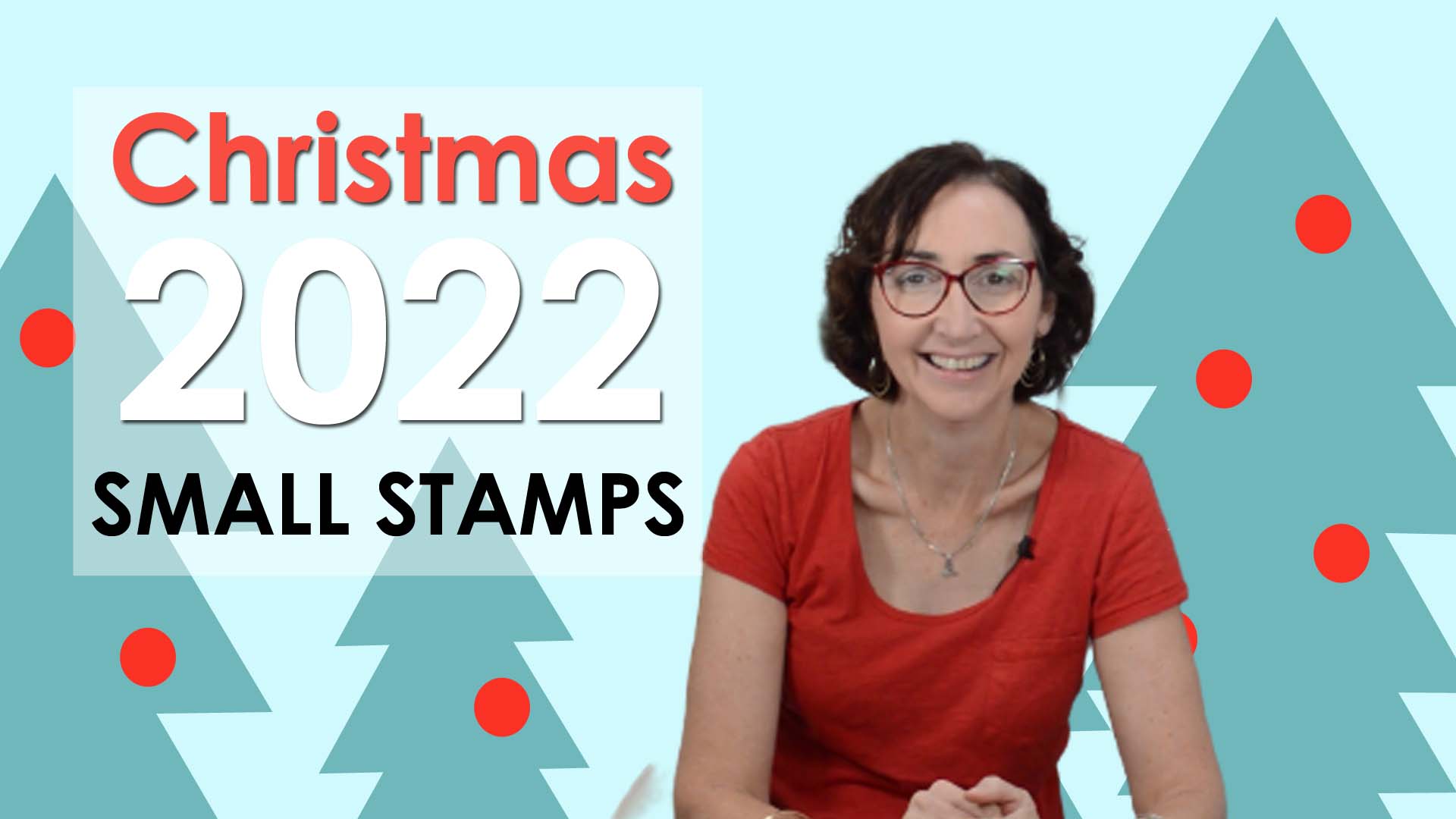 3 CLEVER Design Ideas for SMALL STAMPS on your CHRISTMAS CARDS + Video!