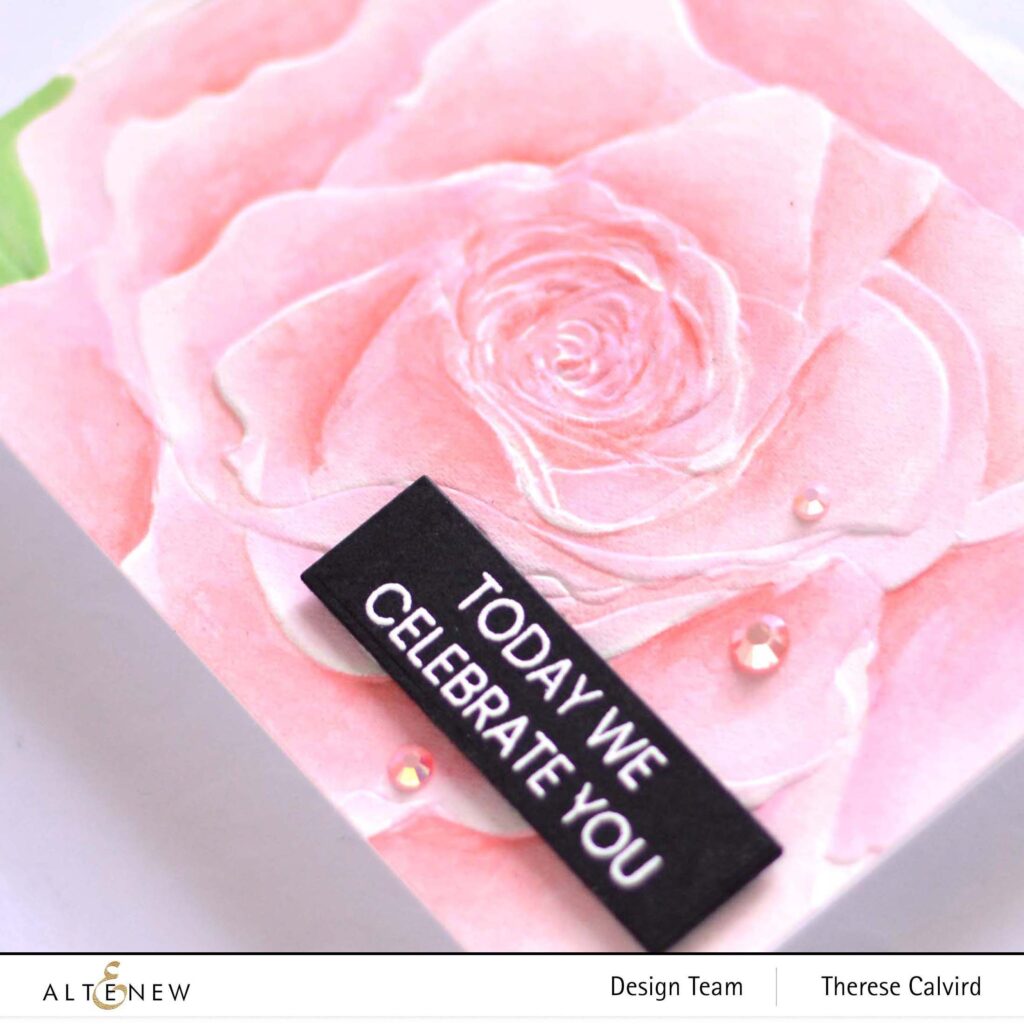 Altenew - Bellevue Rose 3D - Artists Gouache - One-Go Birthday Greetings - Take 2 With Therese (card video) 1