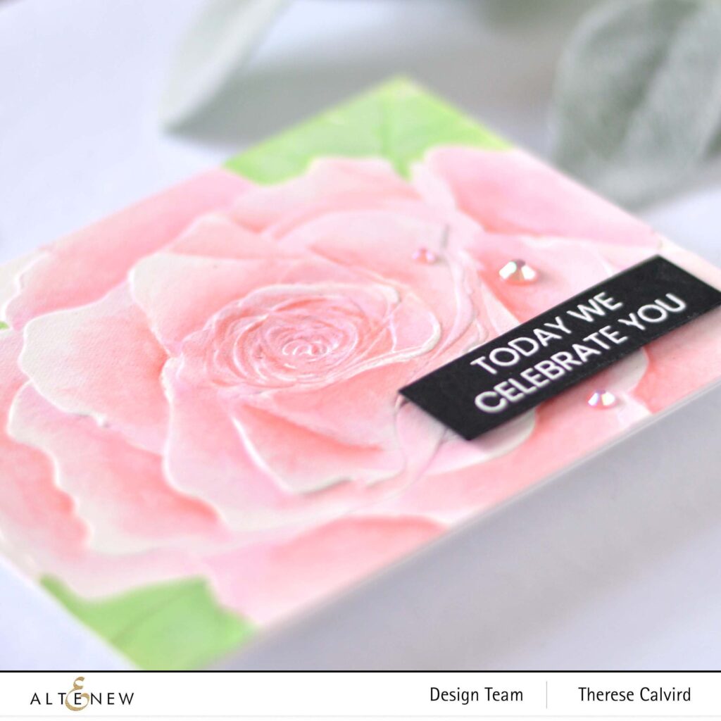 Altenew - Bellevue Rose 3D - Artists Gouache - One-Go Birthday Greetings - Take 2 With Therese (card video) 1