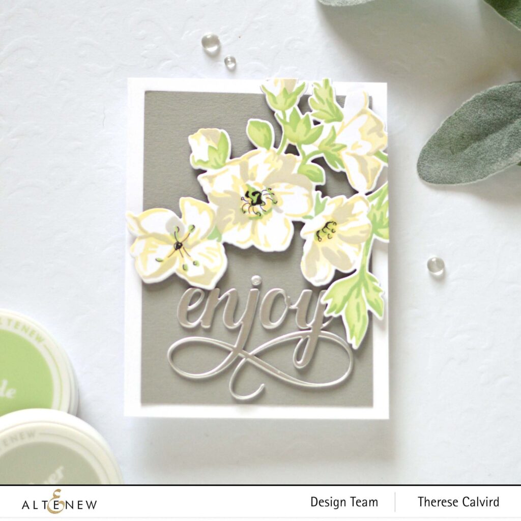 Altenew - Swamp Buttercup - Fancy Enjoy Die (card) (2) copy
