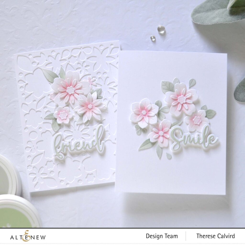 Altenew - Zero Waste 3D Floral Cover Die - XOXO and More - Take 2 With Therese (card video) 1 copy