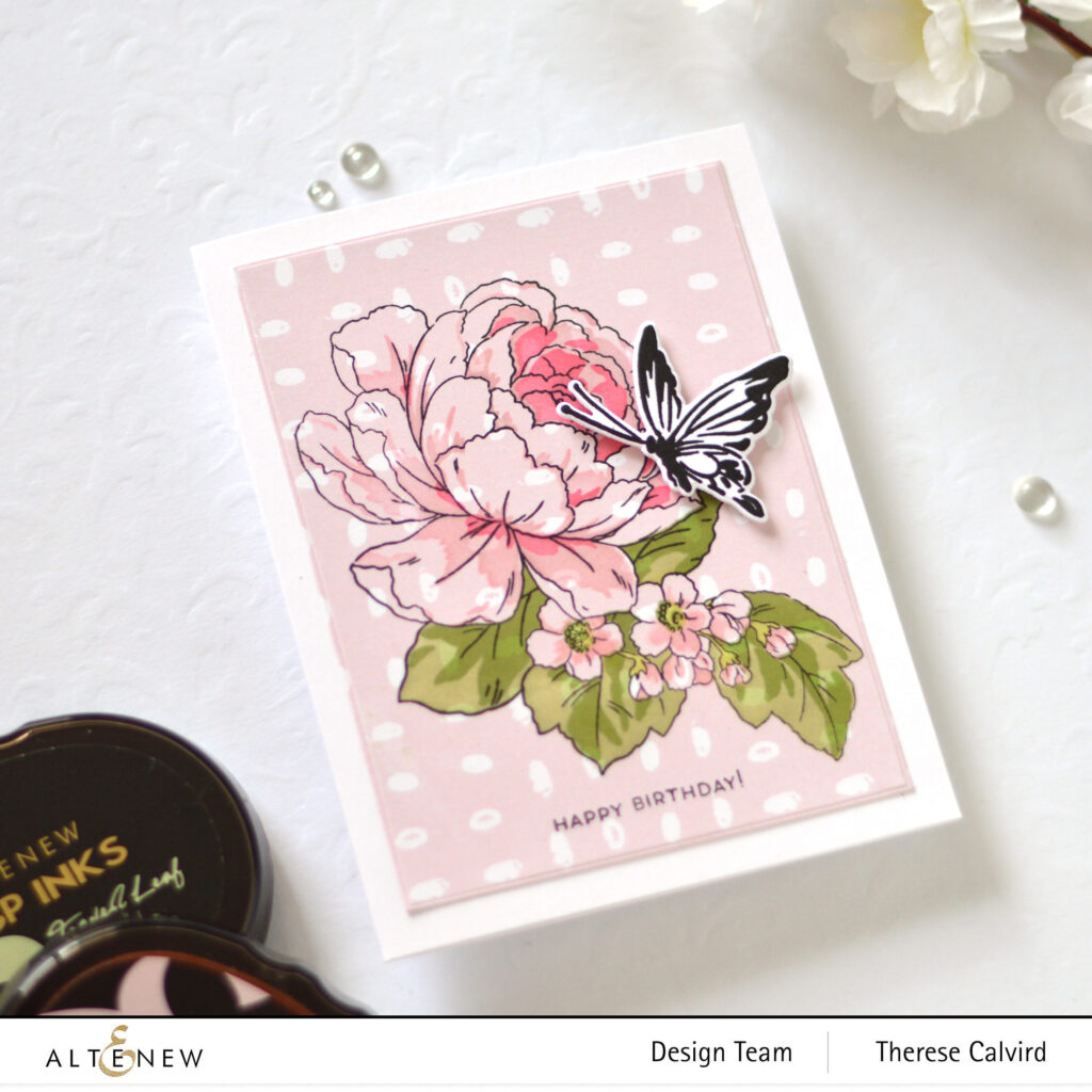 Altenew - Exuberant Paper Pack - Delicate Garden - Meadow Reflections (card video) 3 copy