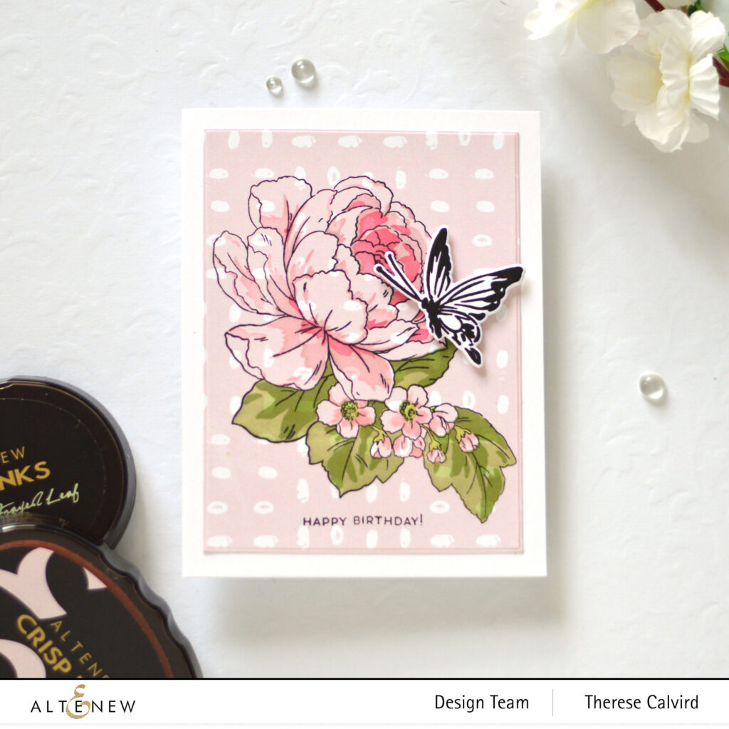 Altenew - Exuberant Paper Pack - Delicate Garden - Meadow Reflections (card video) 3 copy