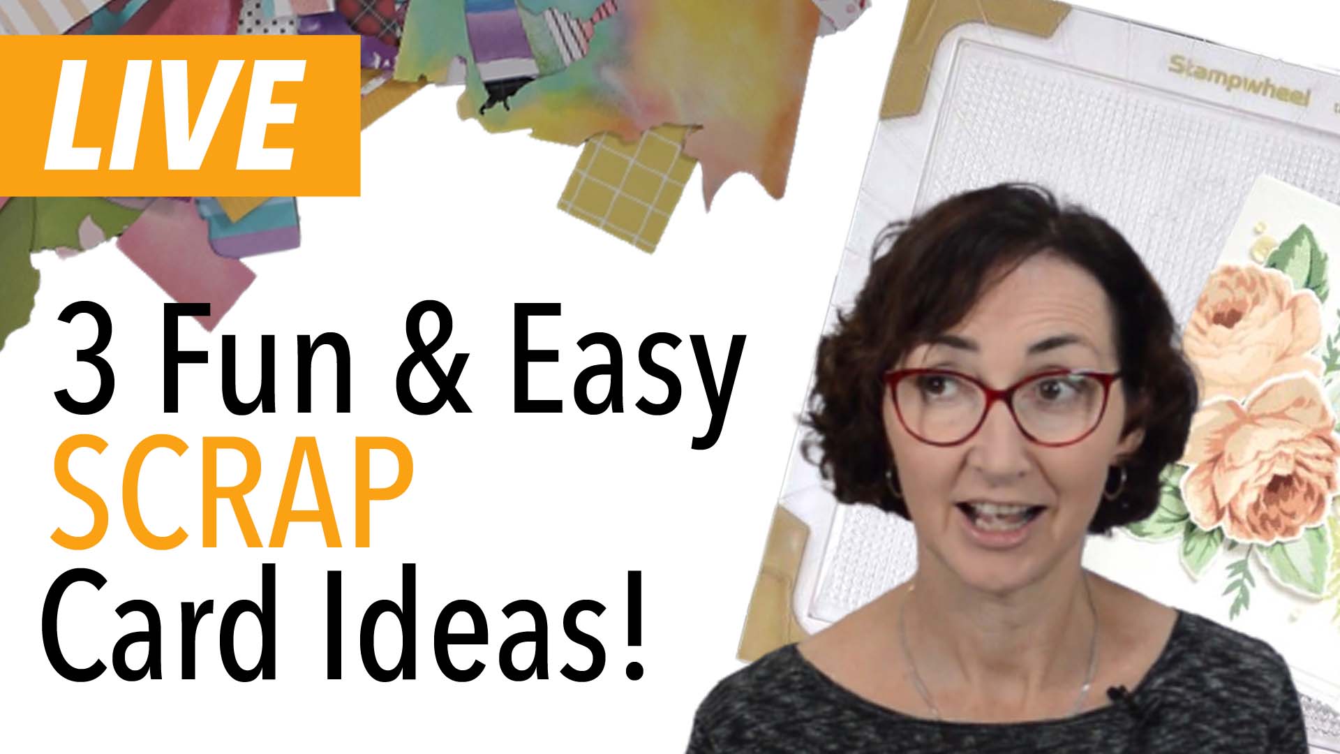 How to MAKE 3 Easy Cards Using SCRAPS! + Tips & LIVE Video!
