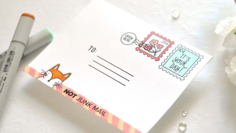 Therese Calvird - Ellen Hutson - A2 Envelope - Mail Call - Sending Love - Snail Mail - First Class (card) (1)