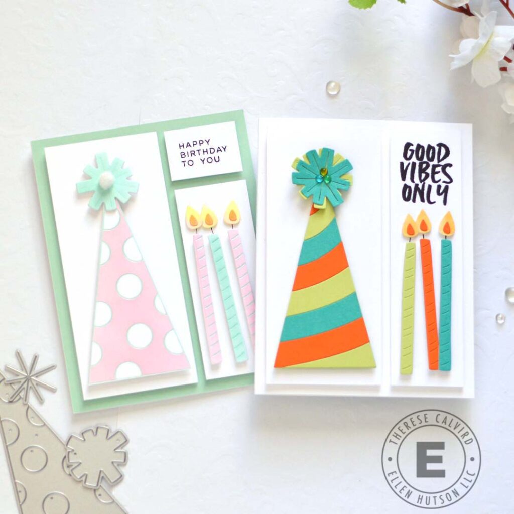Therese Calvird - Ellen Hutson - Pyramid Box Party Hat Add-On - I Lost Count - Totally Random SAyings Vol 1 - And Many More (card) (2)