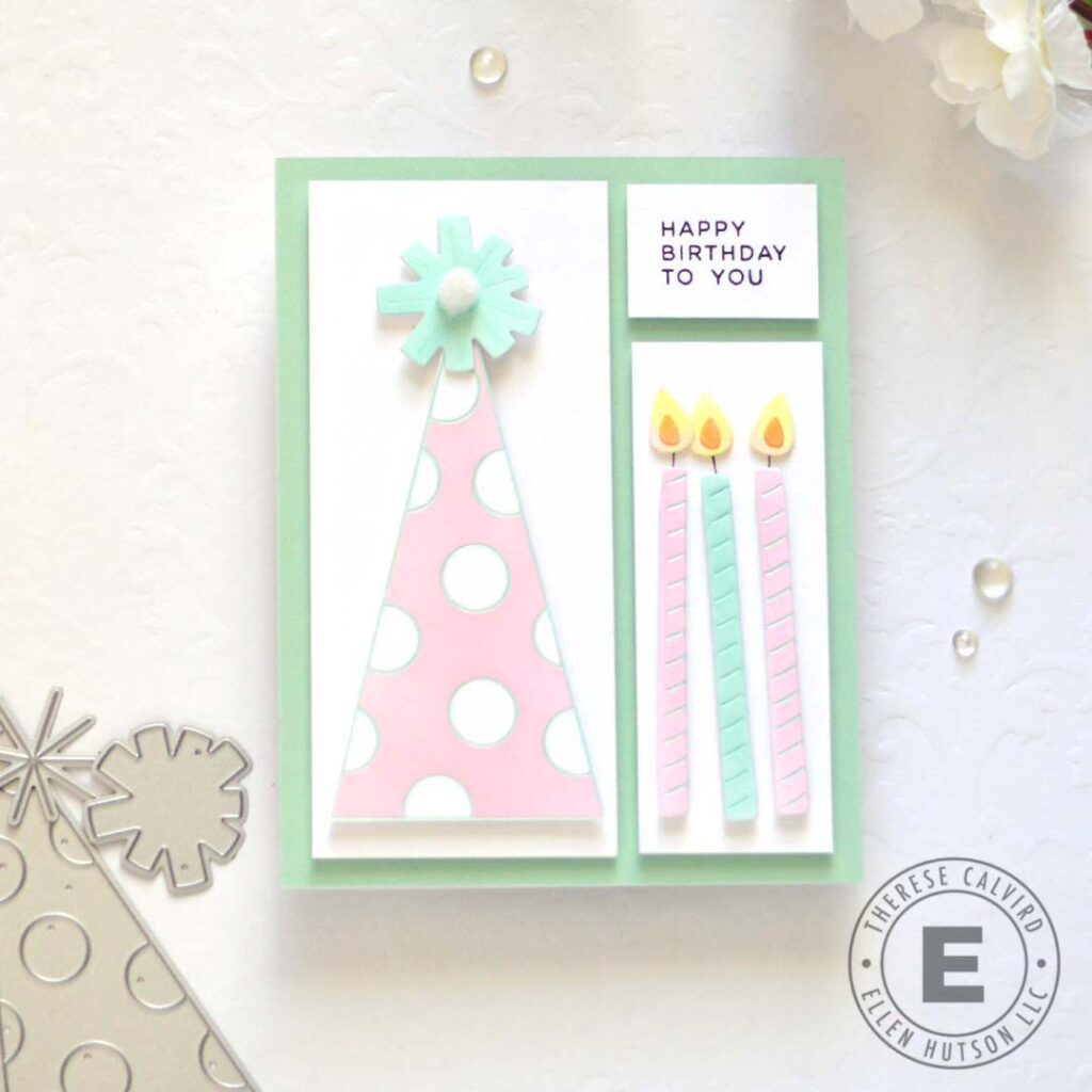 Therese Calvird - Ellen Hutson - Pyramid Box Party Hat Add-On - I Lost Count - Totally Random SAyings Vol 1 - And Many More (card) (2)