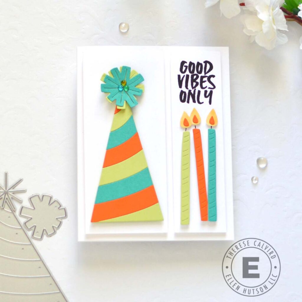 Therese Calvird - Ellen Hutson - Pyramid Box Party Hat Add-On - I Lost Count - Totally Random SAyings Vol 1 - And Many More (card) (2)