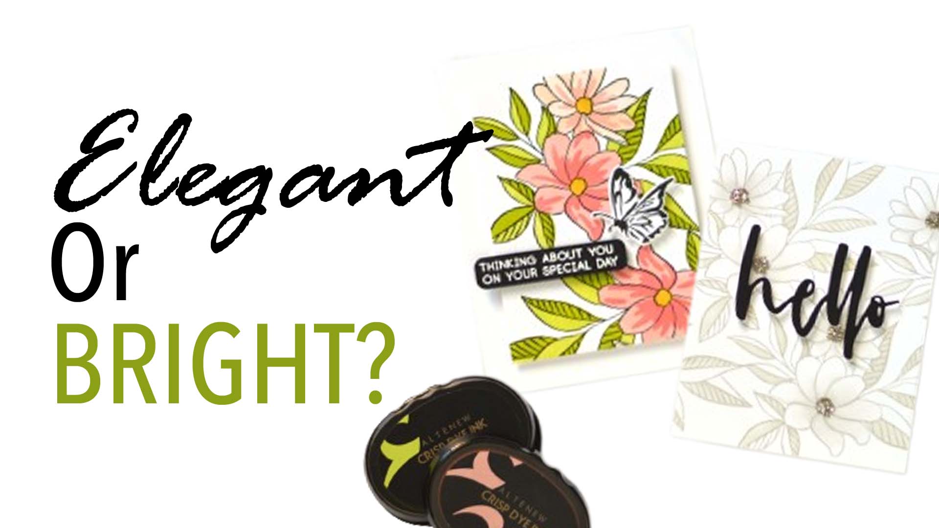 How to Make 2 Beautiful Quick & EASY Floral Card Backgrounds? (+ Video)
