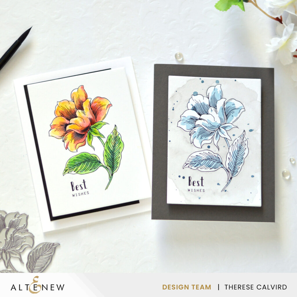 Altenew - Dainty Flower Garden - Artists Watercolors - BetterPress (card video) (7) copy