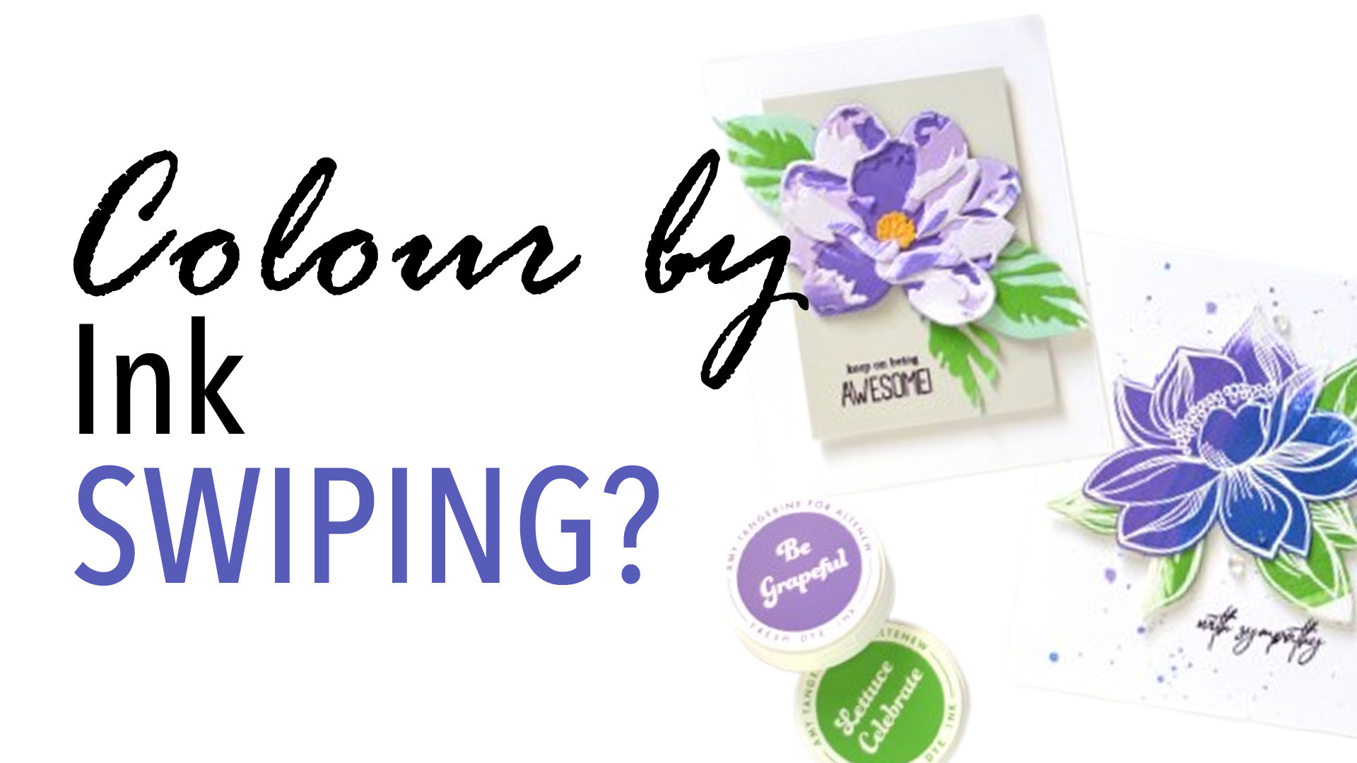 How to Make STYLISH Ink Swiping FLORAL Cards 5 Minutes (+ Video)!