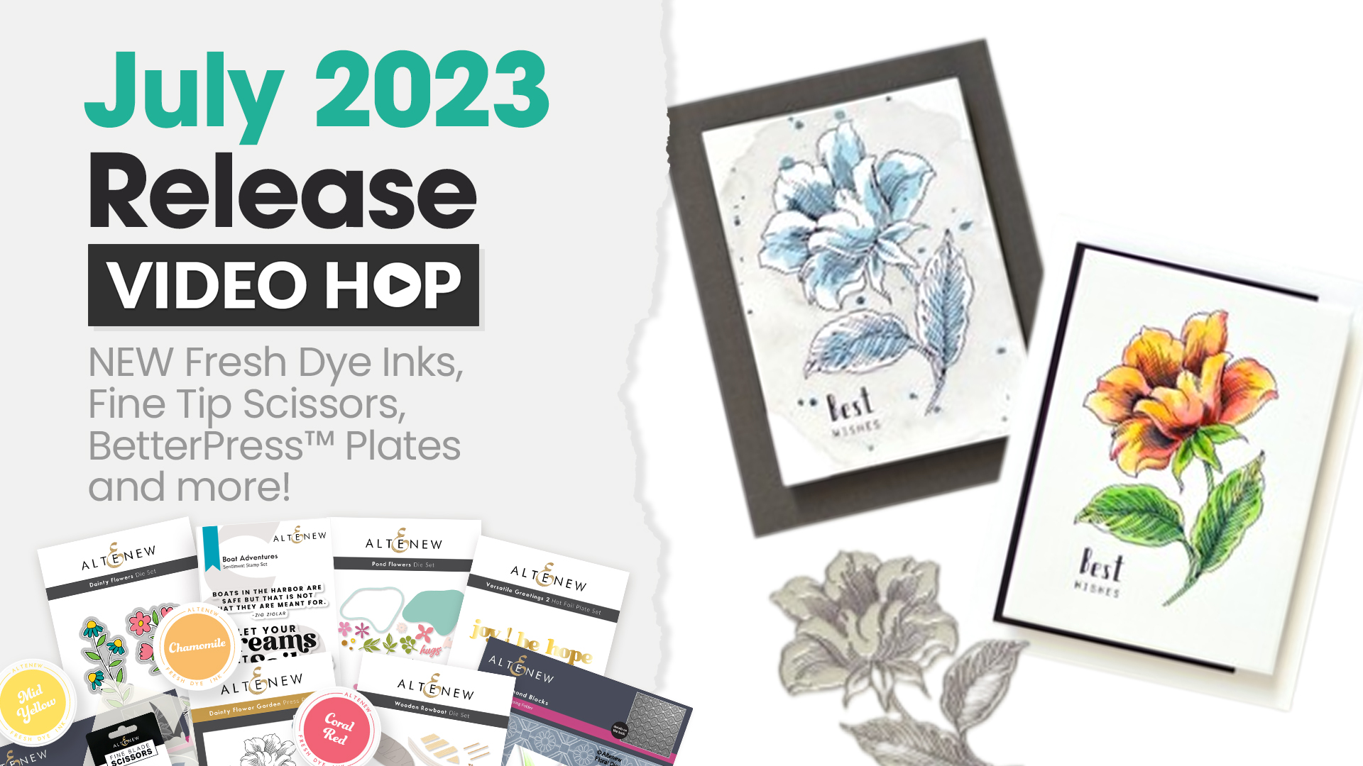 Get ImPRESSed With Altenew July 2023 Video Release Blog Hop + Giveaway ($300 in Total Prizes)!