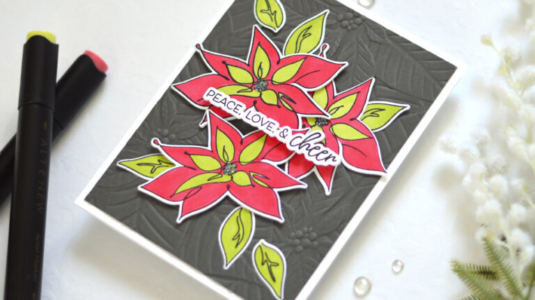 Altenew - Linear Life Poinsettias - Perfect Poinsettias (card) (1) - Copy copy