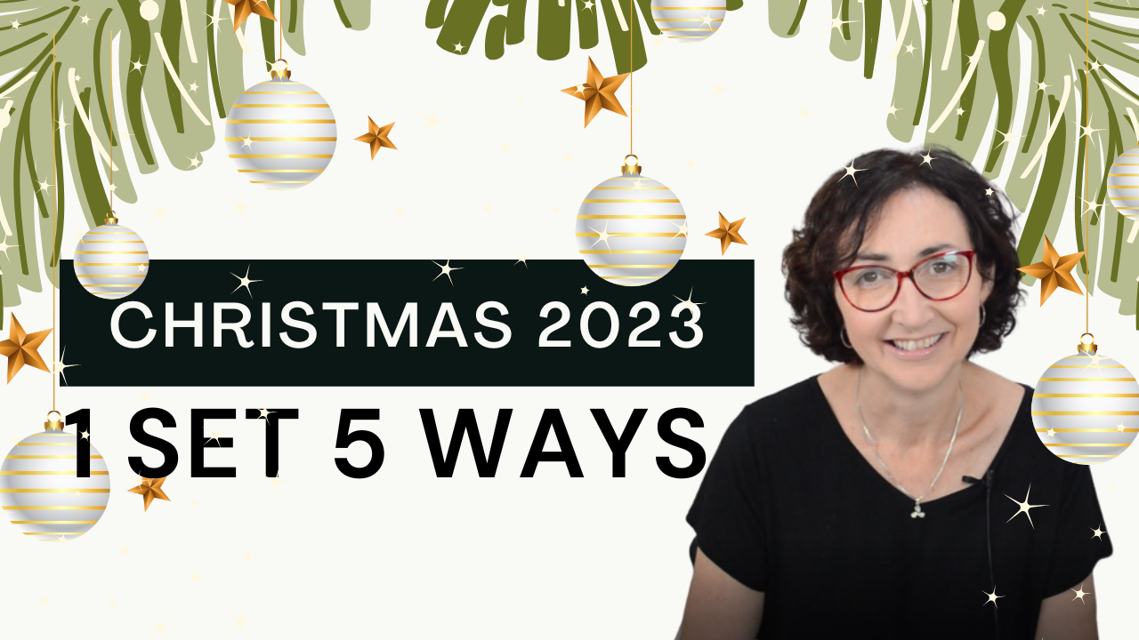How to Make 5 DIFFERENT Christmas Cards Using 1 Stamp Set | Video!