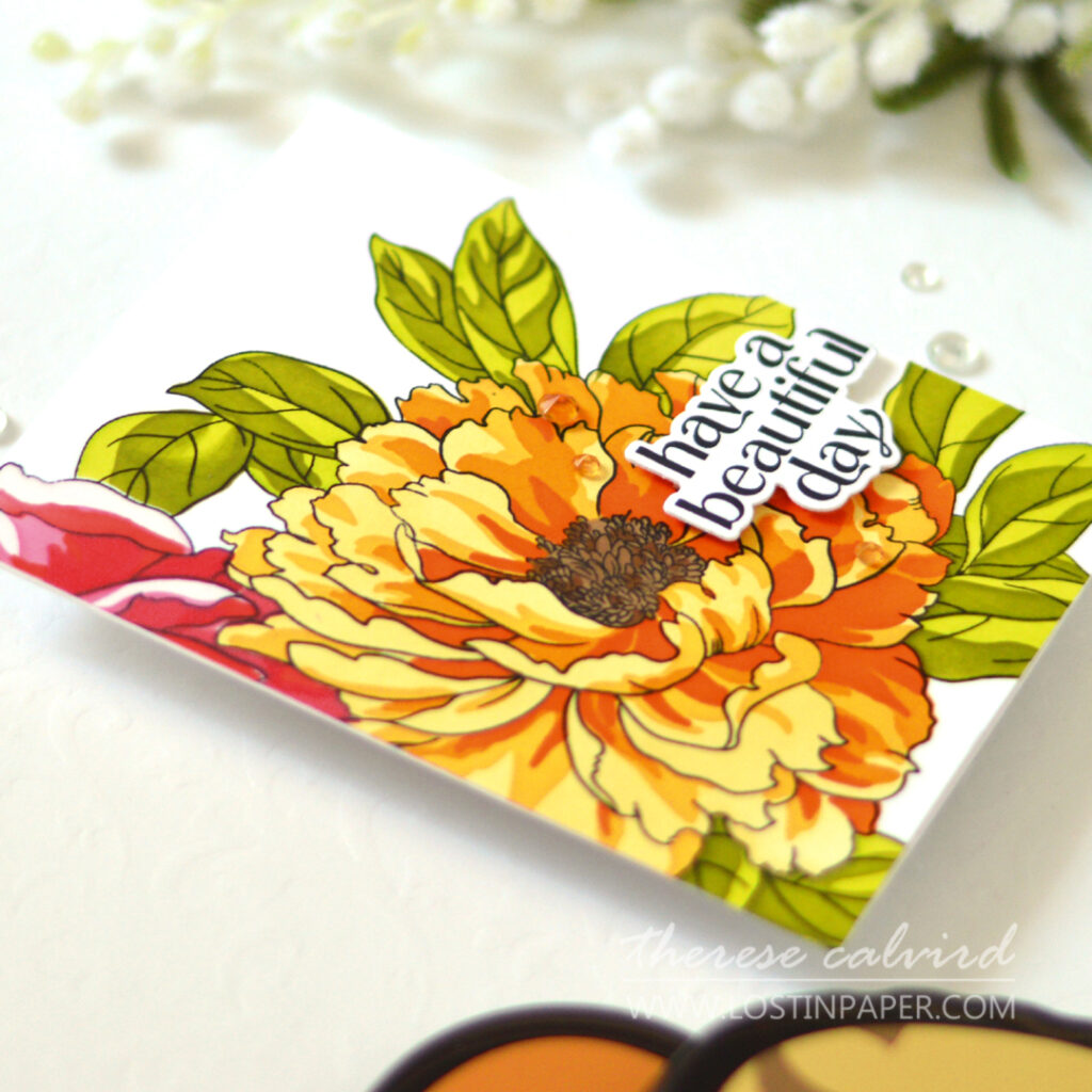 Therese Calvird - Billowing Peonies - Altenew - LIVE Card Video (7)