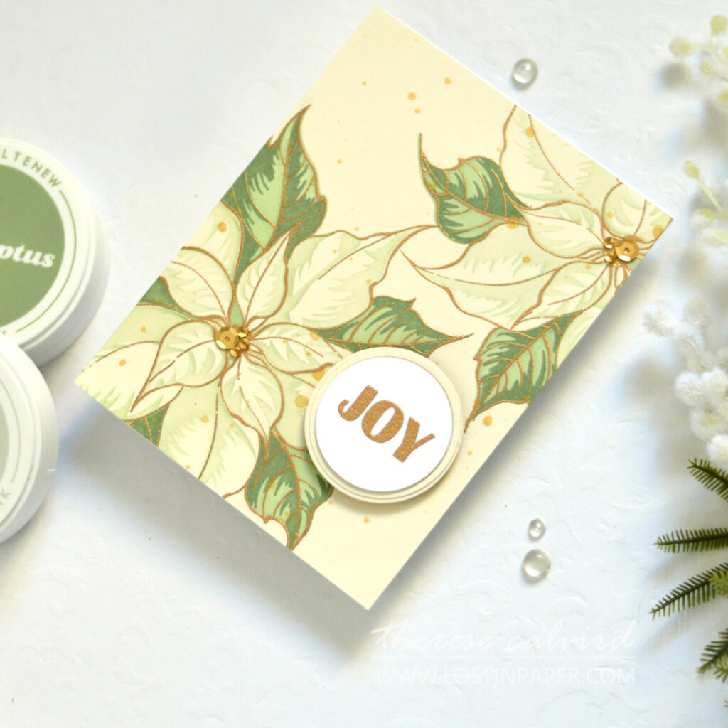 Therese Calvird - Same But Different Christmas Card Series 2023 - Poinsettias (card video) (1)