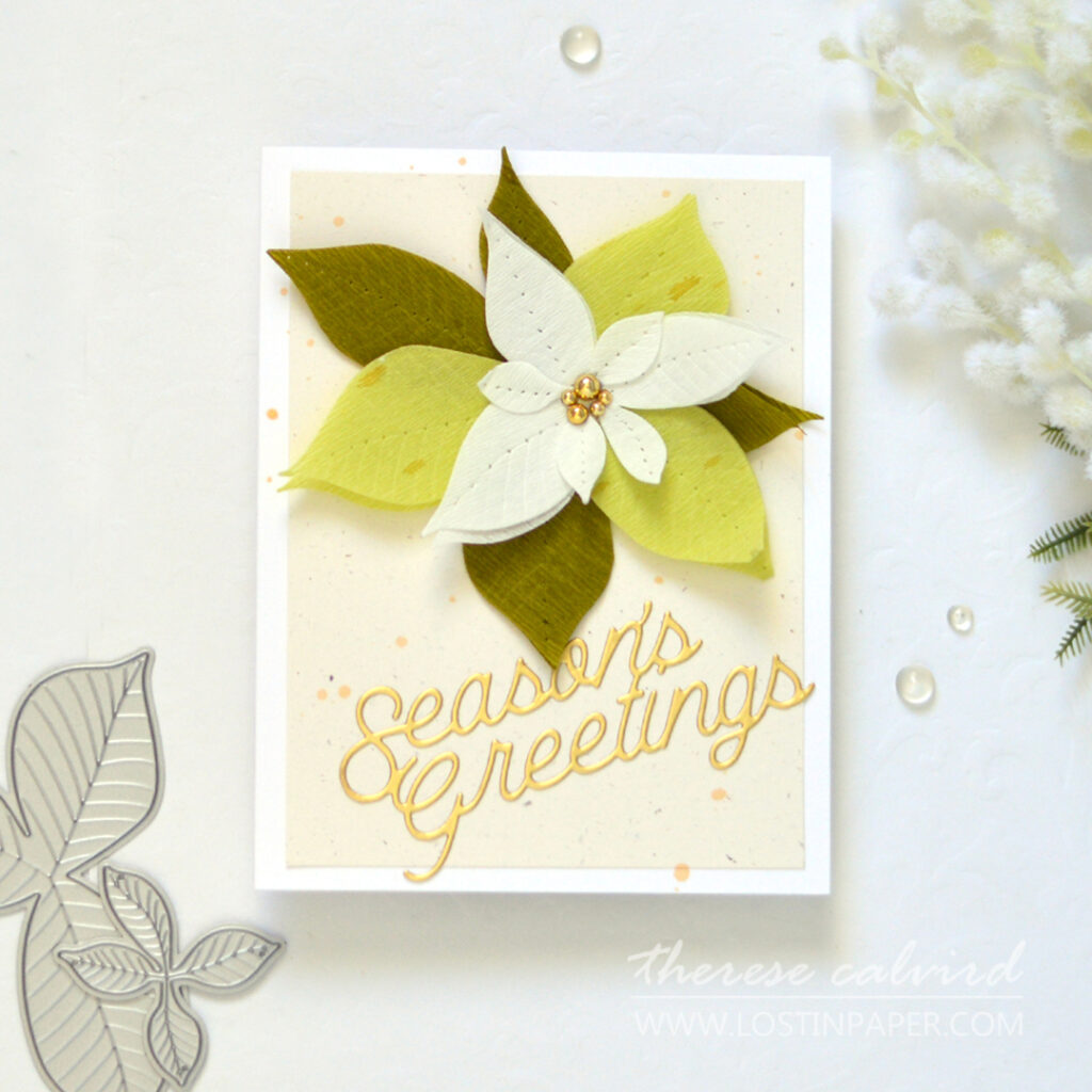 Therese Calvird - Same But Different Christmas Card Series 2023 - Poinsettias (card video) (1)