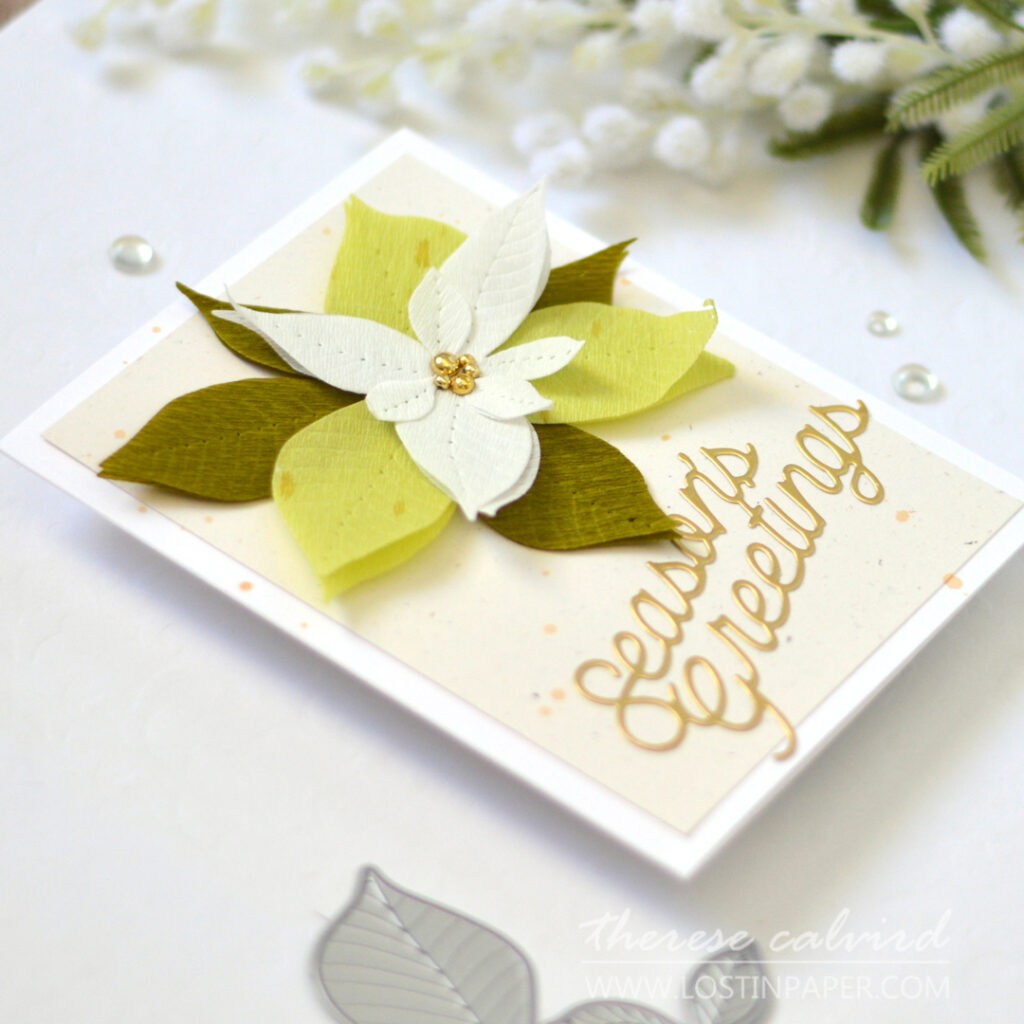 Therese Calvird - Same But Different Christmas Card Series 2023 - Poinsettias (card video) (1)