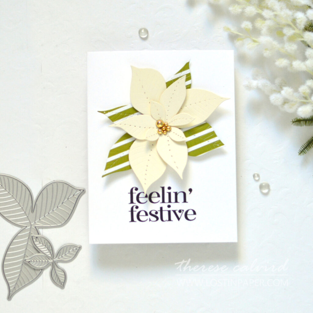Therese Calvird - Same But Different Christmas Card Series 2023 - Poinsettias (card video) (1)