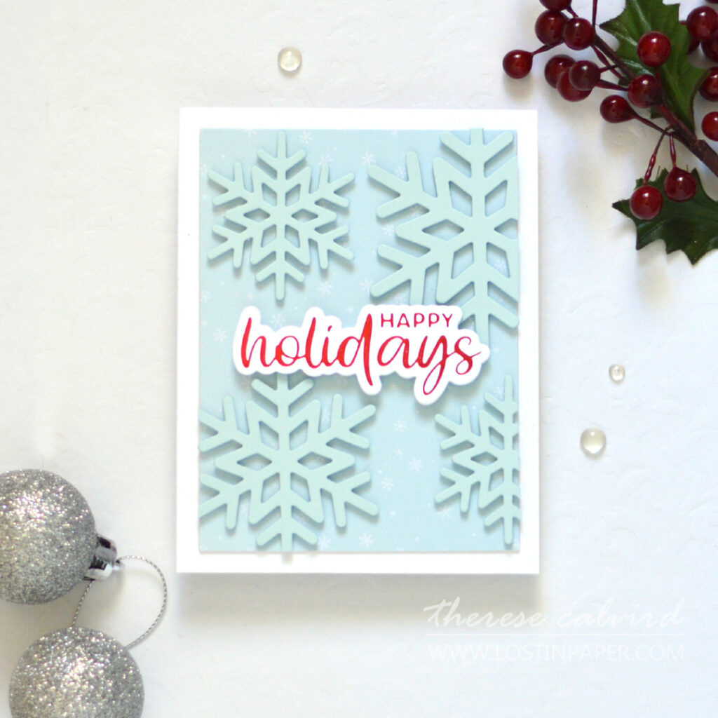 Therese Calvird Same But Different Christmas Card Series 2023 - No Stamping Allowed (card video) (1)
