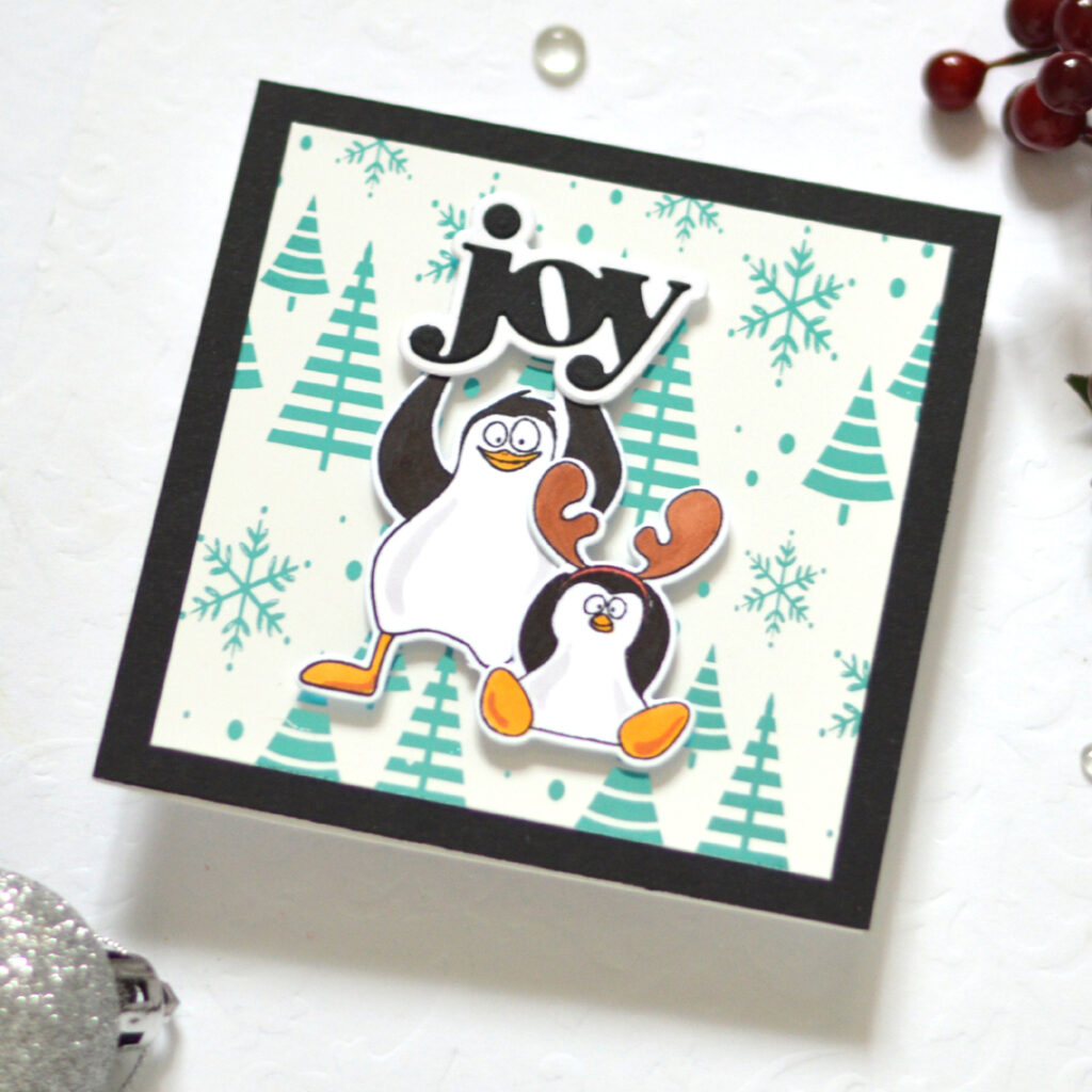 Therese Calvird - Same But Different Christmas Card Series 2023 - Using up Backgrounds (card video) (1)