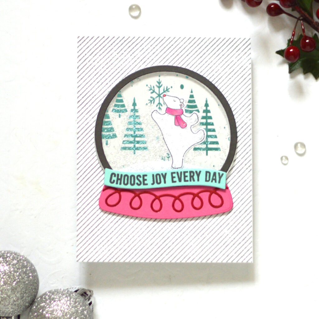 Therese Calvird - Same But Different Christmas Card Series 2023 - Using up Backgrounds (card video) (1)