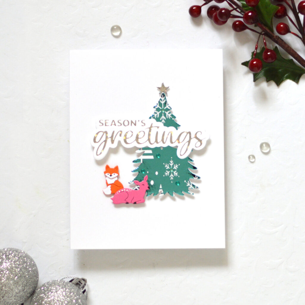 Therese Calvird - Same But Different Christmas Card Series 2023 - Using up Backgrounds (card video) (1)