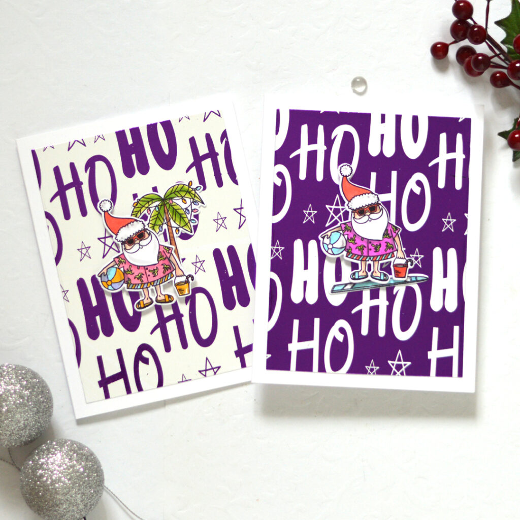 Therese Calvird - Same But Different Christmas Card Series 2023 - Using up Backgrounds (card video) (1)